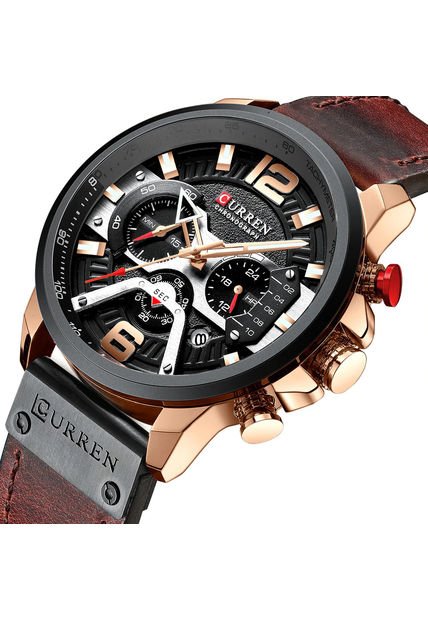 Reloj Curren 8329 Cronógrafo - Café