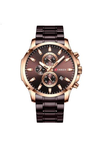 Reloj Curren 8348 Cronógrafo Marco Bronce - Morado Curren
