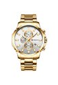 Reloj Curren 8348 Cronógrafo Tablero Blanco - Dorado de Curren