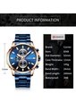 Reloj Curren 8348 Cronógrafo Marco Bronce - Azul de Curren
