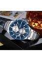 Reloj Curren 8481 Cronógrafo Tablero Azul - Plata de Curren