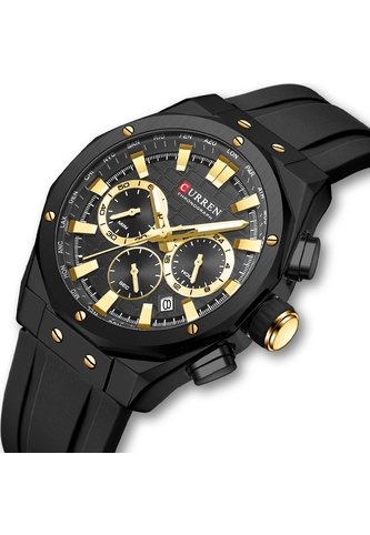 Reloj Curren 8464 Cronógrafo - Negro Curren