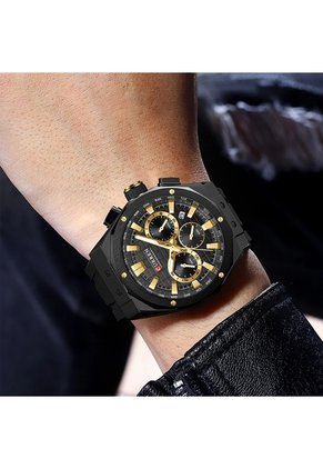 Reloj Curren 8464 Cronógrafo - Negro