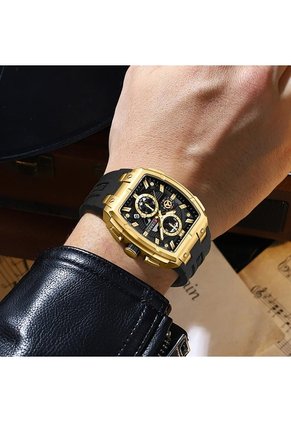 Reloj Curren 8488 Cronógrafo Marco Dorado - Negro