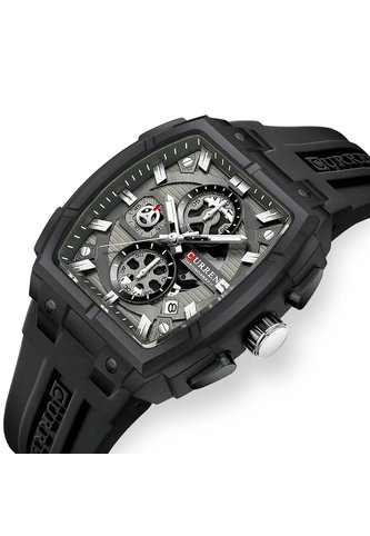 Reloj Curren 8488 Cronógrafo Marco Negro - Negro Curren