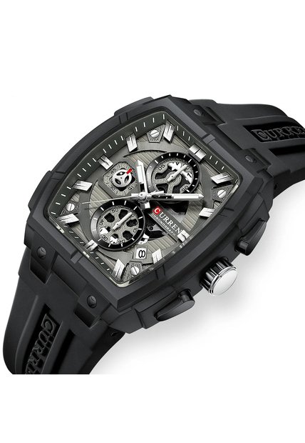 Reloj Curren 8488 Cronógrafo Marco Negro - Negro