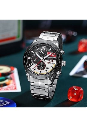 Reloj Curren 8410 Cronógrafo - Plata