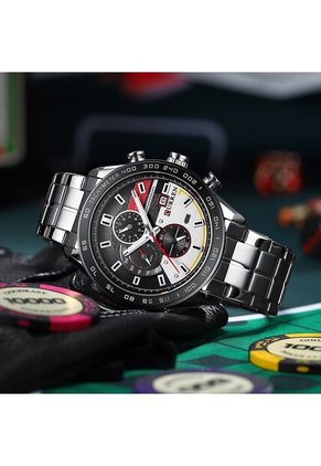 Reloj Curren 8410 Cronógrafo - Plata