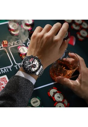 Reloj Curren 8410 Cronógrafo - Plata