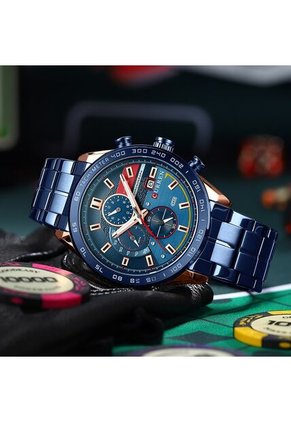 Reloj Curren 8410 Cronógrafo - Azul
