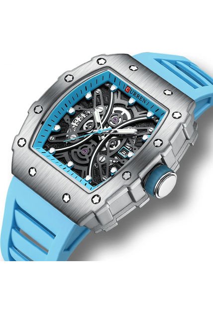 Reloj Curren 8438 Tipo Richard M - Celeste