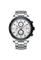Reloj Curren 8337 Cronógrafo Tablero Blanco - Plata de Curren