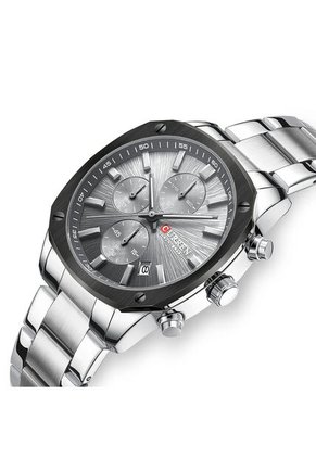 Reloj Curren 8490 Cronógrafo Tablero Gris - Plata