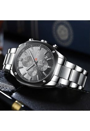 Reloj Curren 8490 Cronógrafo Tablero Gris - Plata