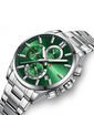 Reloj Curren 8475 Cronógrafo Tablero Verde - Plata de Curren