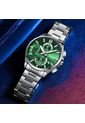 Reloj Curren 8475 Cronógrafo Tablero Verde - Plata de Curren