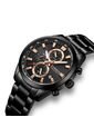 Reloj Curren 8445 Cronógrafo Tablero Negro - Negro de Curren