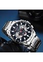 Reloj Curren 8363 Cronógrafo Tablero Azul- Plata de Curren
