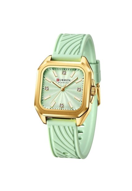 Reloj Curren 9113 Clasico Marco Dorado - Verde