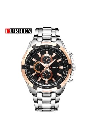 Reloj Para Hombre Curren 8023 8023Slbkrg Plateado Curren