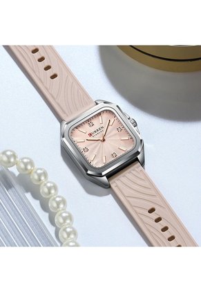 Reloj Curren 9113 Clasico Marco Plateado - Rosa