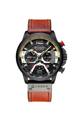 Reloj Curren 8329 Cronógrafo Caja Negra - Marrón