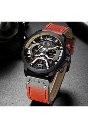 Reloj Curren 8329 Cronógrafo Caja Negra - Marrón