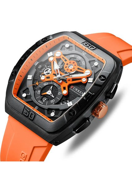 Reloj Curren 8443 Cronógrafo - Naranja