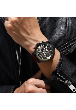 Reloj Curren 8329 Cronógrafo Caja Negra - Marrón