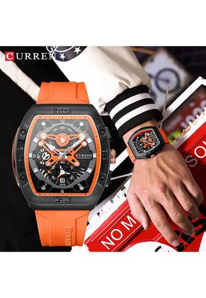 Reloj Curren 8443 Cronógrafo - Naranja