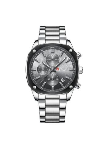 Reloj Curren 8490 Cronógrafo Tablero Gris - Plata Curren