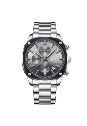 Reloj Curren 8490 Cronógrafo Tablero Gris - Plata