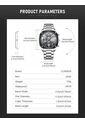 Reloj Curren 8490 Cronógrafo Tablero Gris - Plata de Curren