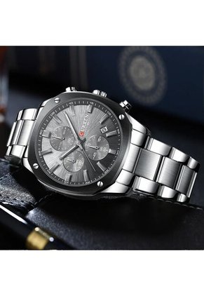 Reloj Curren 8490 Cronógrafo Tablero Gris - Plata