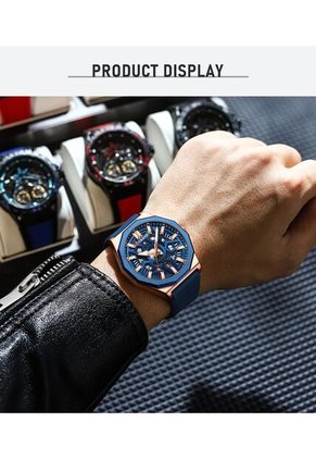 Reloj Curren 8437 Marco Bronce - Azul