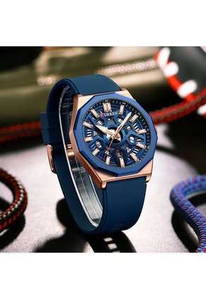 Reloj Curren 8437 Marco Bronce - Azul