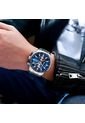 Reloj Curren 8351 Cronógrafo Todo Funcional Acero - Plata Fondo Azul de Curren