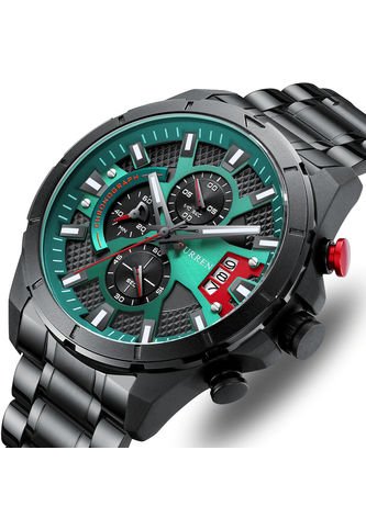 Reloj Curren 8401 Cronógrafo - Verde Curren