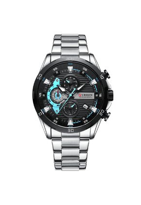 Reloj Curren 8402 Cronógrafo - Plata