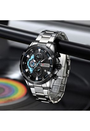 Reloj Curren 8402 Cronógrafo - Plata