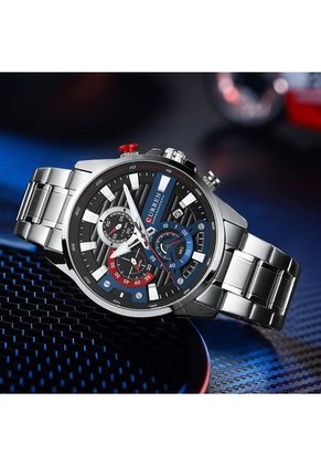 Reloj Curren 8415 Cronógrafo - Plata