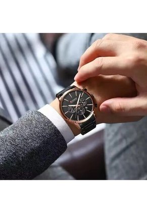 Reloj Curren 8435 Cronógrafo Bisel Bronce - Negro