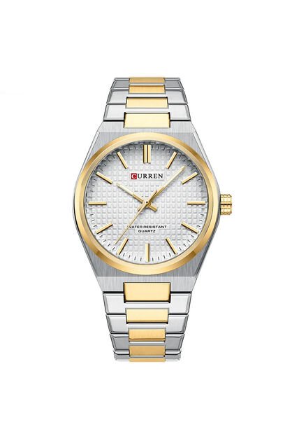 Reloj Curren 8439 Clasico Tablero Blanco - Bicolor