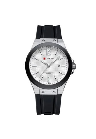 Reloj Curren 8467 Deportivo Tablero Blanco - Negro Curren