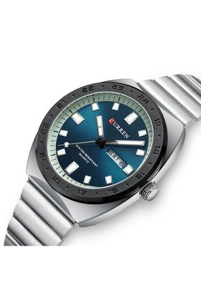 Reloj Curren 8473 Clasico Tablero Azul - Plata