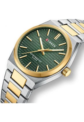 Reloj Curren 8439 Clasico Tablero Verde - Bicolor