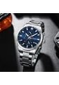 Reloj Curren 8445 Cronógrafo Tablero Azul - Plata de Curren