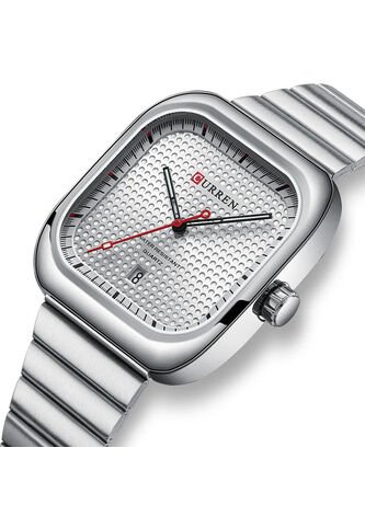 Reloj Curren 8460 Clasico Tablero Blanco - Plata Curren