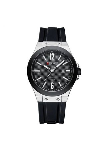 Reloj Curren 8467 Deportivo Marco Plata - Negro Curren