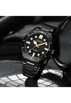 Reloj Curren 8450 Clasico Tablero Negro - Negro
